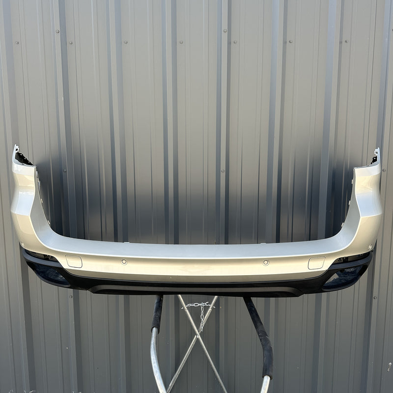 14-18 OEM BMW Rear Bumper X5 A14 Mineral Silver Metallic 7378571 F15