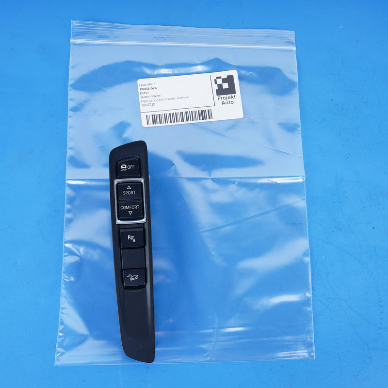 14-19 OEM BMW Center Console Button Panel X5 X6 9262719 F15 F16