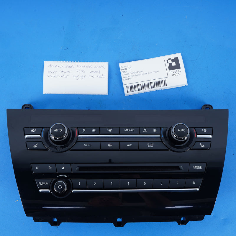 14-19 OEM BMW Ceramic Climate Control Panel X5M X6M X5 X6 F15 F85 F16 F86