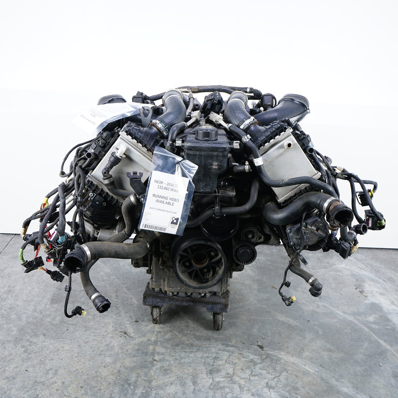 16-19 OEM BMW Engine N63R N63TU2 G30 M550i G12 750i xDrive AWD 133K with Video