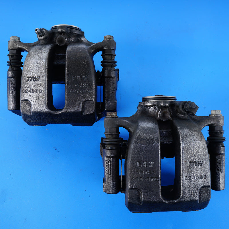 16-19 OEM BMW Rear Black Brake Caliper Set 740i 750i 6870573 G12