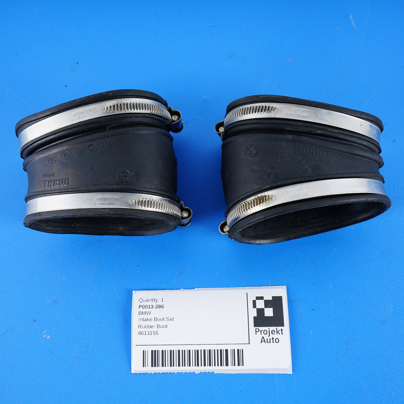16-20 OEM BMW Intake Boot Set N63 8613156 8613155 G05 G07 G12 G30