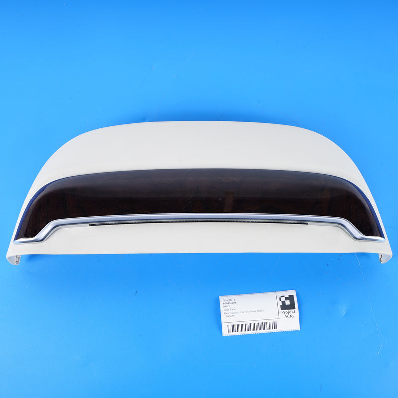 16-22 OEM BMW Comfort Seat Back Cover Ivory White Nappa 7 Series 7406029 G12