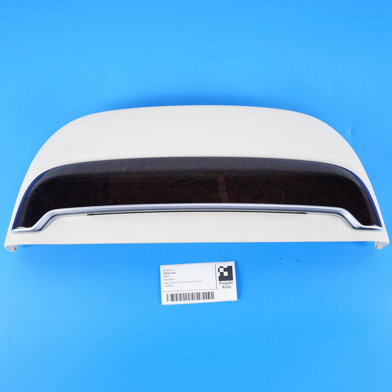 16-22 OEM BMW Comfort Seat Back Cover Ivory White Nappa 7 Series 7406029 G12