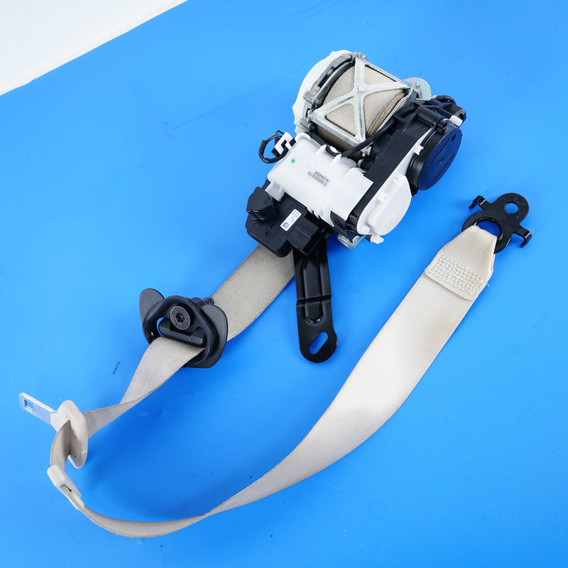 16-22 OEM BMW Front Right Passenger Seat Belt Ivory White 7 Series 7402436 G12