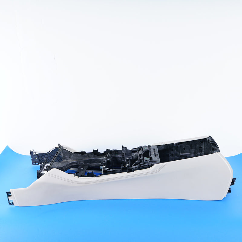 16-22 OEM BMW Ivory White Nappa Leather Center Console 7 Series 6843415 G12