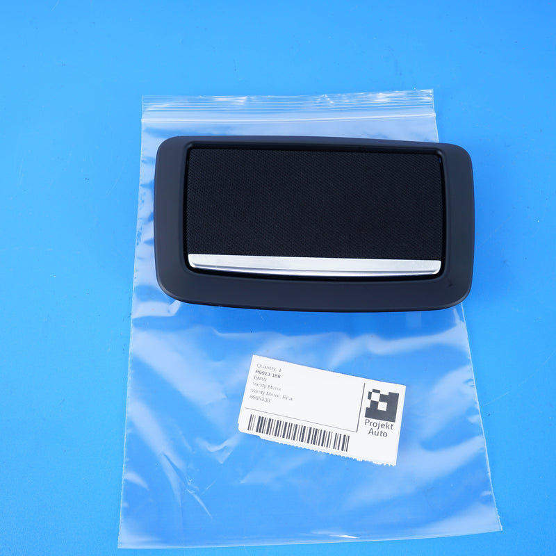 16-22 OEM BMW Rear Black 'Anthracite' Vanity Mirror 7 Series 8065338 G12