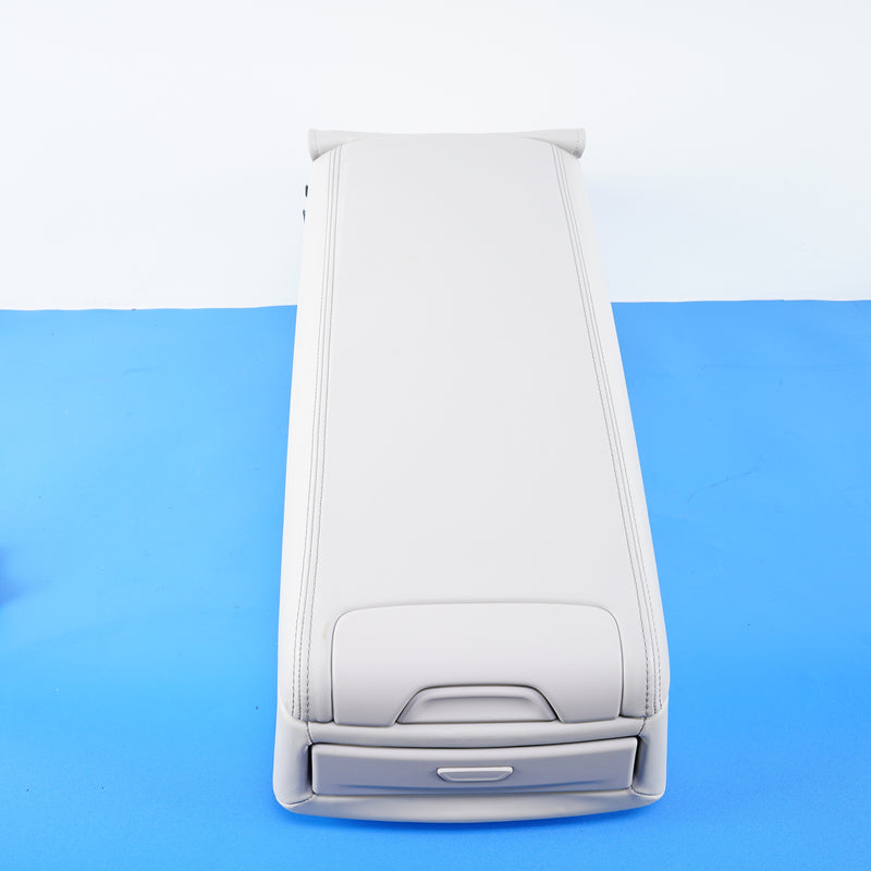 16-22 OEM BMW Rear Seat Armrest Ivory White Leather 7 Series 7440534 G12
