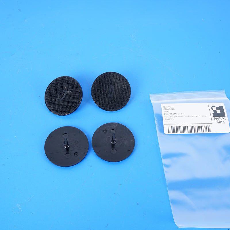 99-25 OEM BMW (4) Floor Mat Mount Set Hook and Loop E53 E83 F15 F25 F48 F85 F95