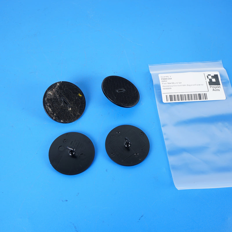 99-25 OEM BMW (4) Floor Mat Mount Set Hook and Loop E53 E83 F15 F25 F48 F85 F95