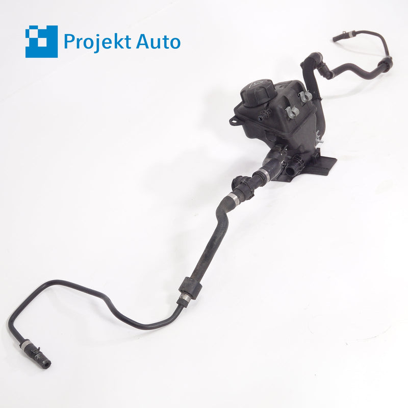 12-19 OEM BMW Expansion Tank w/Hoses 7632212 F01 F02 F10 F13 F06 F12 F07