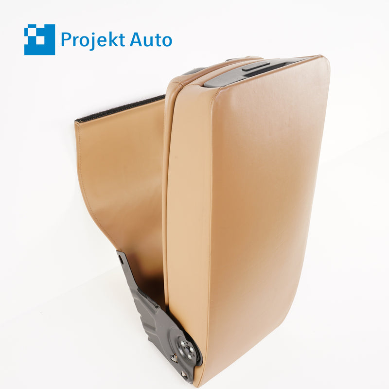 09-15 OEM BMW Rear Armrest Console Saddle Brown Nappa NAD5 7 Series F01 F02 F04