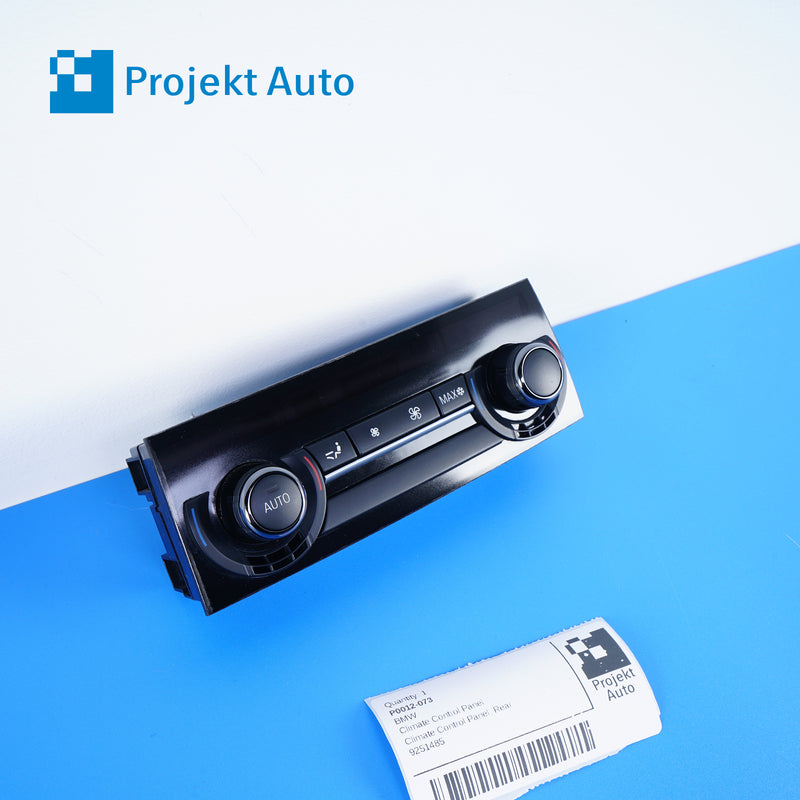 09-19 OEM BMW Rear Climate Control Panel Ceramic 9304721 F01 F02 F04 F10 F06