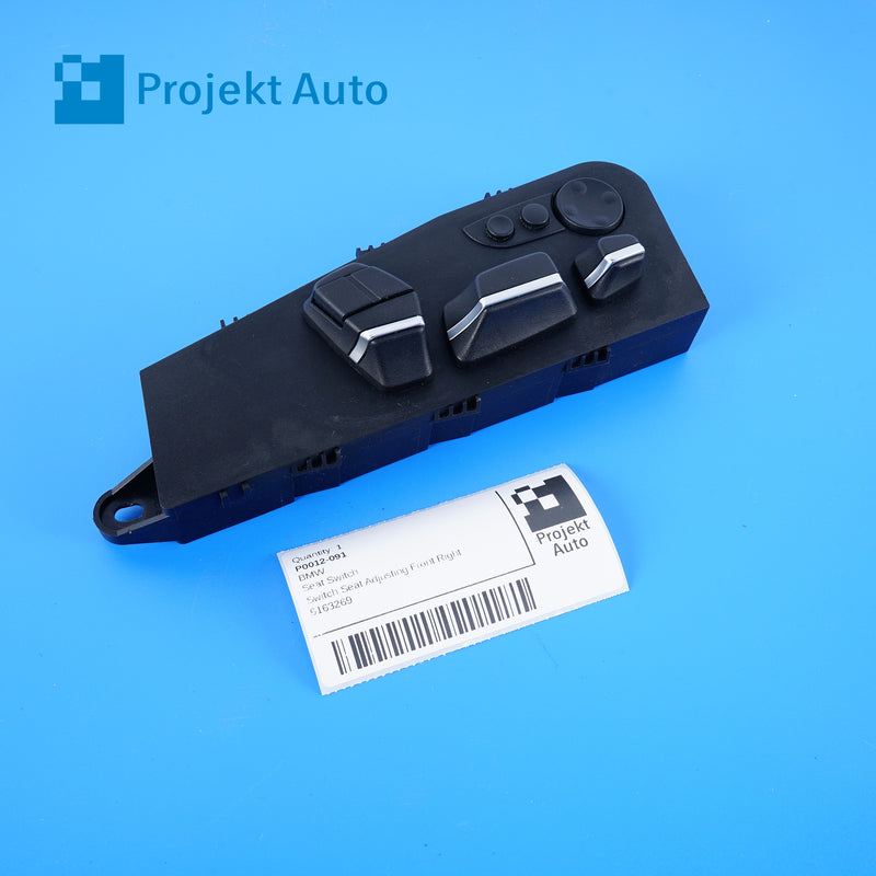 09-17 OEM BMW Front Right Seat Switch 9163269 F01 F02 F04 F07