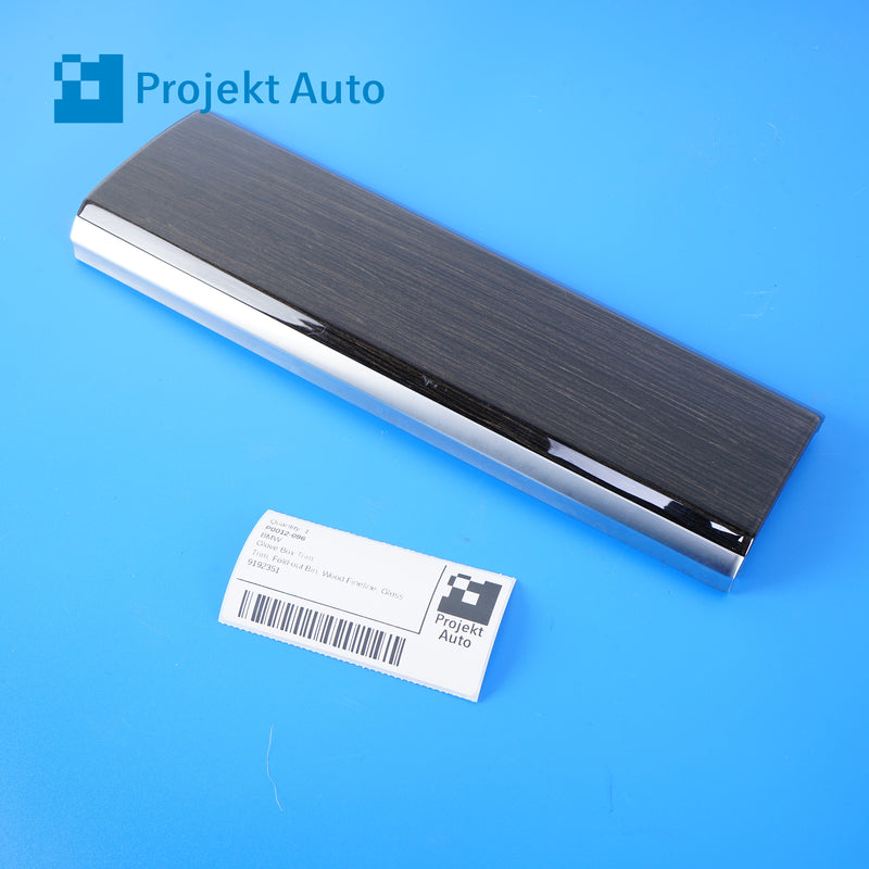 09-15 OEM BMW Glove Box Trim S4B7 Fine-Wood 750i 740i 9118873 F01 F02 F04