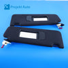 09-15 OEM BMW Black Fabric Sun Visor Set 7 Series 7903769 F01 F02 F04