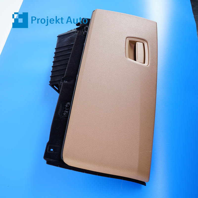 09-15 OEM BMW Leather Glove Box Saddle Brown 7 Series 9159915 F01 F02 F04