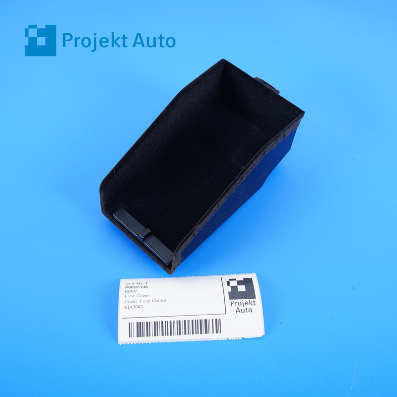 09-15 OEM BMW Fuse Cover Glovebox 9143941 F01 F02