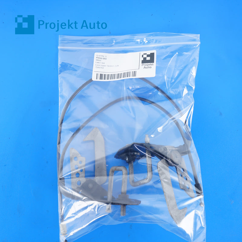 09-19 OEM BMW Hood Latch Set 7183763 F01 F02 F04 F10 F13 F06 F12 E89 F07