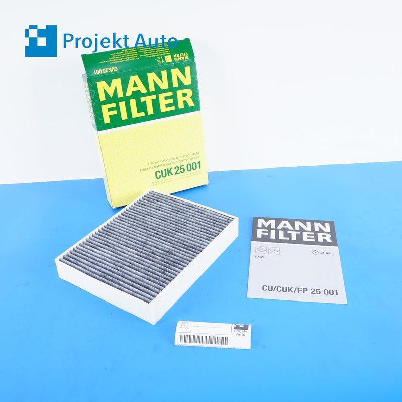 12-21 BMW MANN Cabin Filter Charcoal 9237555 F30 F80 F22 F32 F82 F87 F36 F23
