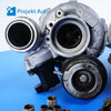 08-14 OEM BMW Turbocharger Set N63 93.7K 7576985 E70 F01 F02 F04 F10 F13 F12