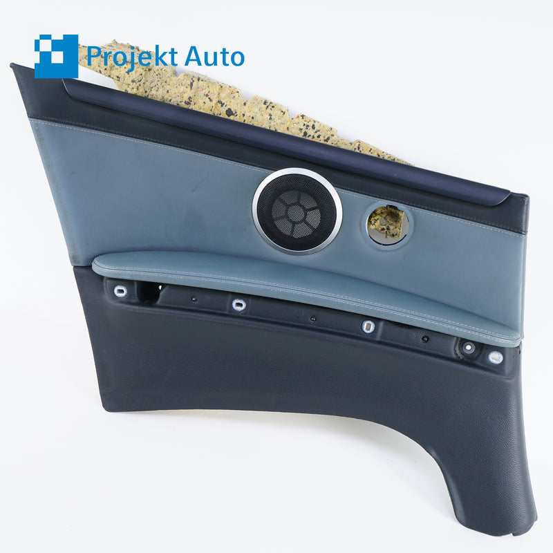 08-13 OEM BMW Rear Left Leather Trim Panel Palladium Silver 7891121 E93