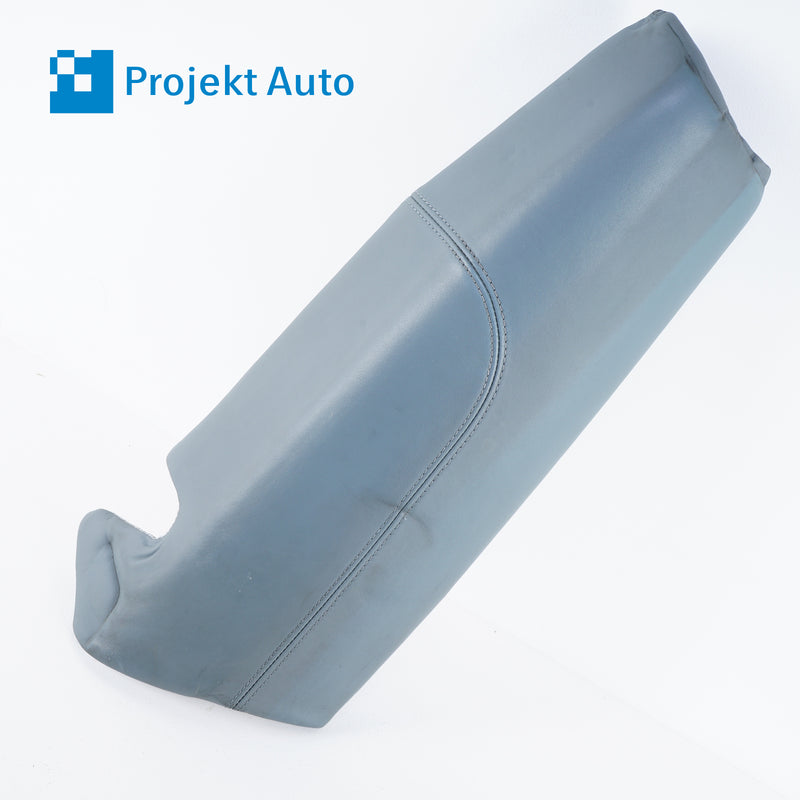 07-13 OEM BMW Rear Left Seat Bolster Palladium Silver Leather M3 Convertible