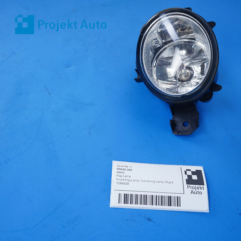 07-15 OEM BMW Front Right Passenger Fog Lamp X5M X5 X3 X1 7184318 E70 E83 E84