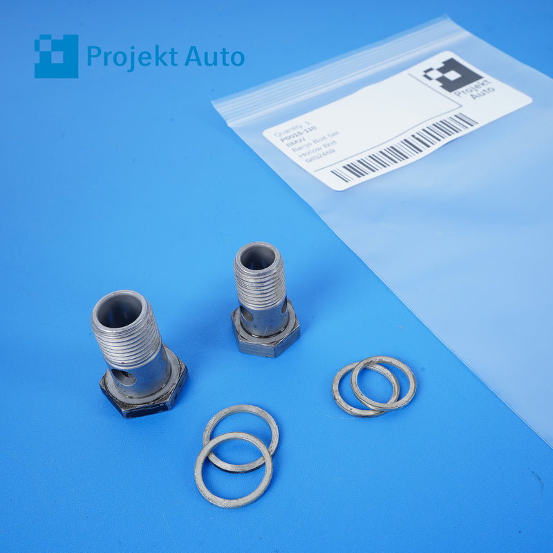 91-19 OEM BMW Steering Rack Banjo Bolt Set 6852469 E53 E70 E83 F15 E12 E21 E23