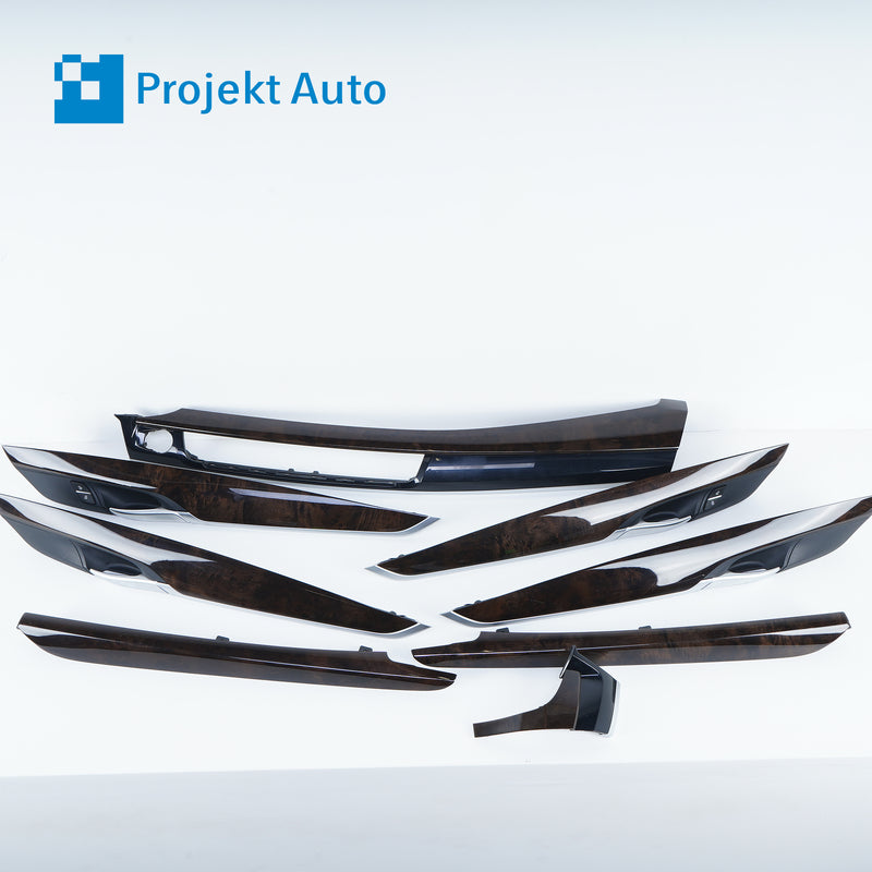 14-18 OEM BMW Poplar Grain Interior Wood Trim Set X5 9270599 F15