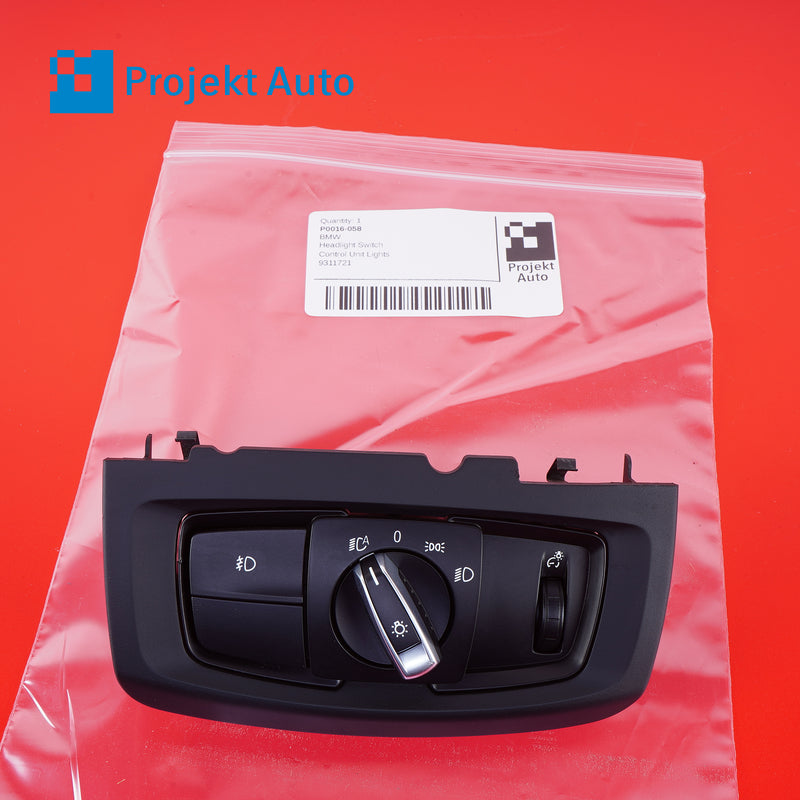 14-19 OEM BMW Headlight Switch X5 X5M X6 X6M 9311721 F15 F85 F16 F86