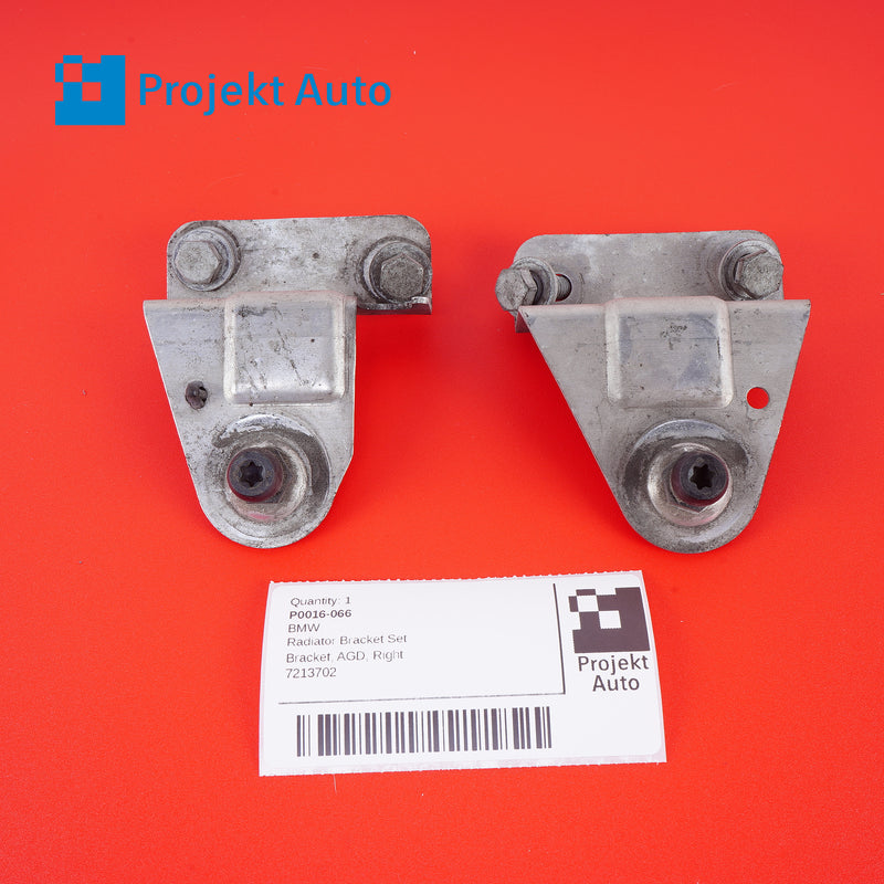 09-19 OEM BMW AGD Radiator Bracket Set 7213701 7213702 E70 F15 F85 E71 F16 F86
